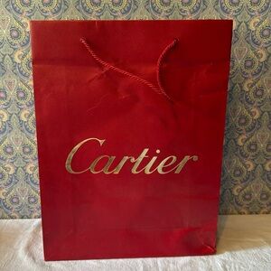 Cartier Shopping Bag 16.5” tall x 12.5” wide